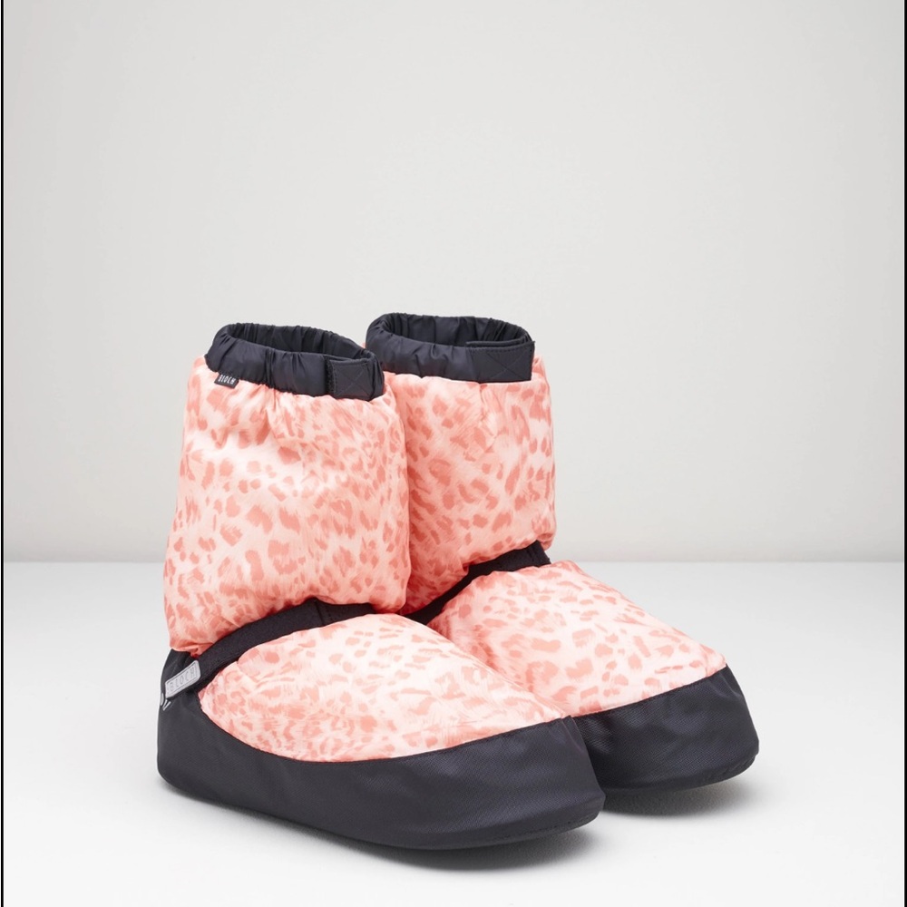 Bloch leopard print warm up booties size large
